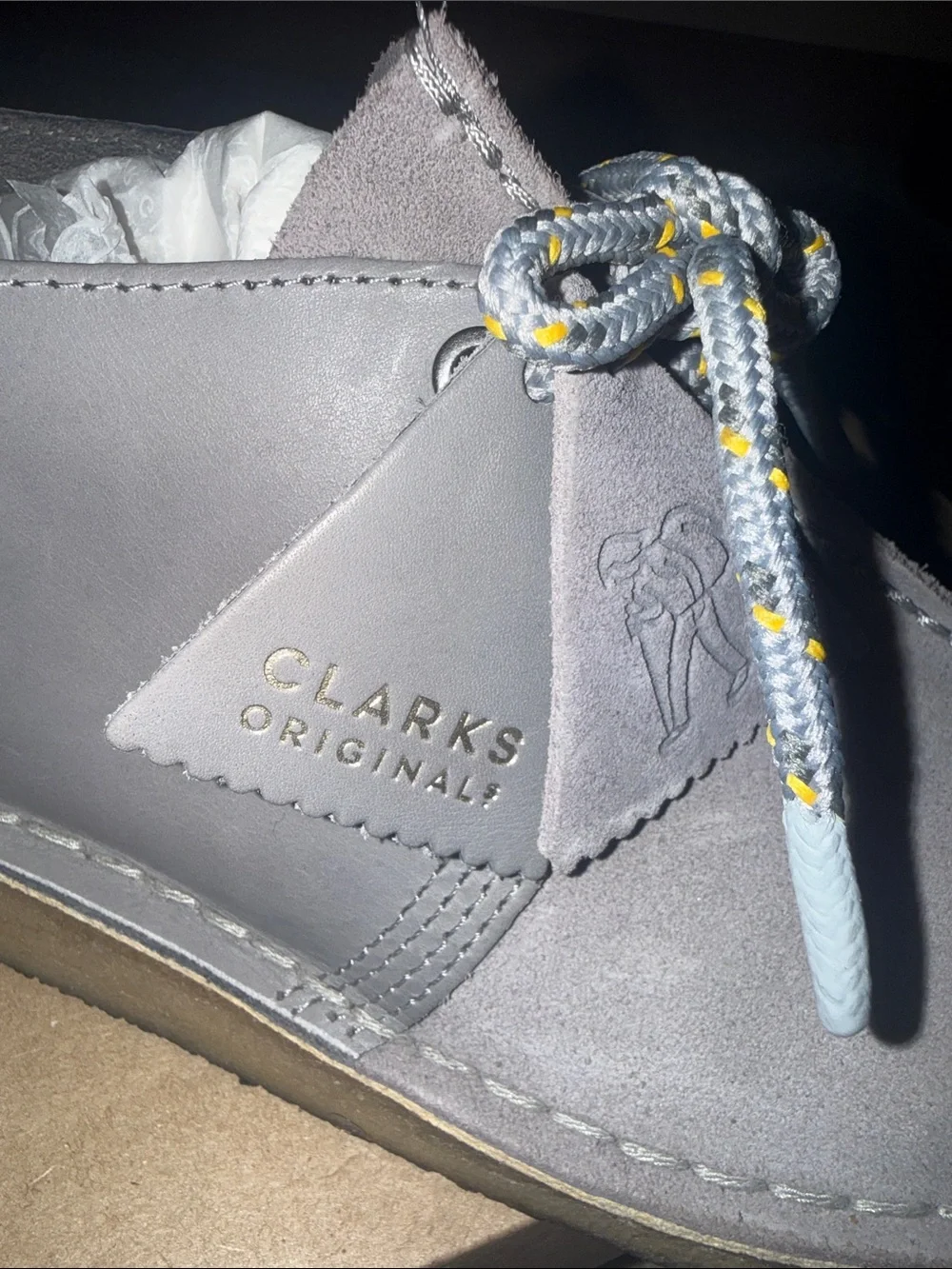 Clarks Desert Trek Boot - Blue Grey Combination - Men’s Size 7